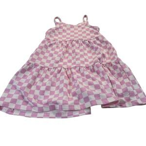 Grayson Mini Toddler Girl 4T Checkered Pink Dress NWT